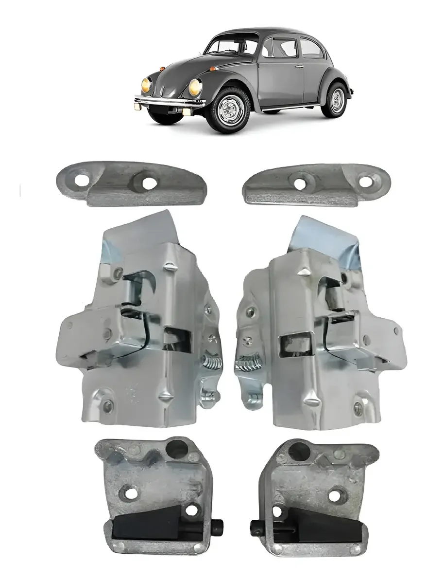 Kit Fechadura Batente Guia De Porta Fusca 1959 A 1977 Todos - 1